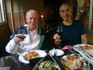 Mr.Gordon Thompson (left) and Mr. Hiroshi Kawamoto 